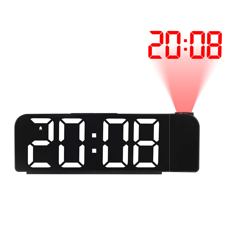 Reloj despertador con proyección de pantalla grande y LED, fuente grande