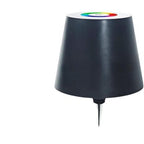 Lámpara de mesa con luz LED creativa para vino, con atenuación y carga para botellas de vino