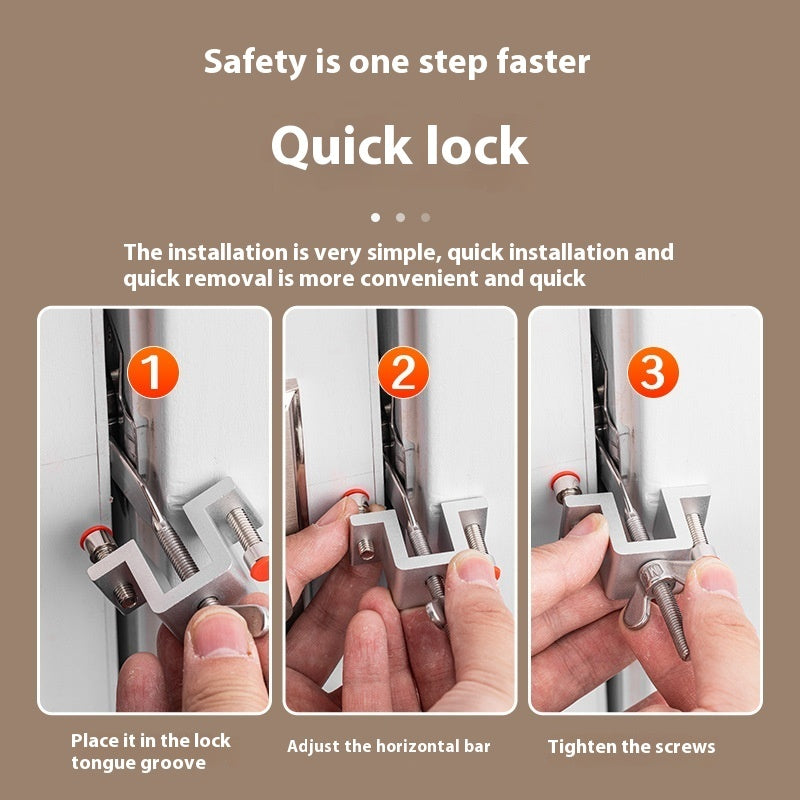 Traba puerta Manual, Dispositivo de seguridad para el hogar