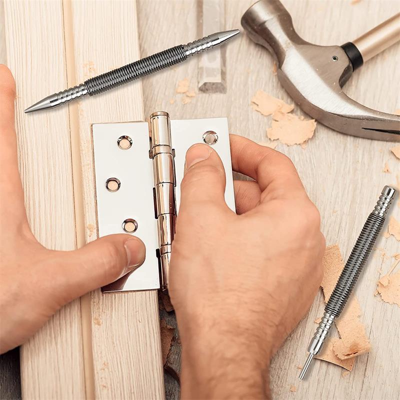 Juego de clavos con resorte de doble cabezal para herramientas de perforación