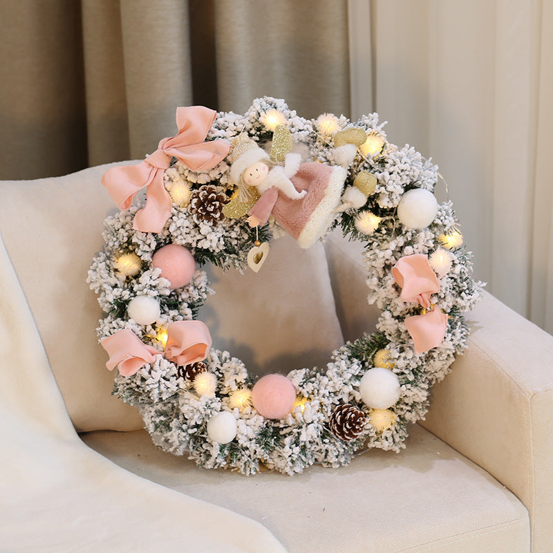 Adornos navideños Ins Corona Corona navideña 60cm Escritorio