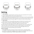 Personalized Men's Watch Men Led Watches Unique Dial Black Stainless Steel Multifunctional Electronics Wristwatches Reloj Hombre