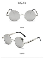 Metal Steampunk Sunglasses Men Women Fashion Round Glasses Brand Designer Vintage Sun Glasses High Quality Oculos de sol UV400