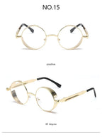 Metal Steampunk Sunglasses Men Women Fashion Round Glasses Brand Designer Vintage Sun Glasses High Quality Oculos de sol UV400