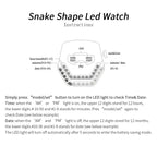 Personalized Men's Watch Men Led Watches Unique Dial Black Stainless Steel Multifunctional Electronics Wristwatches Reloj Hombre