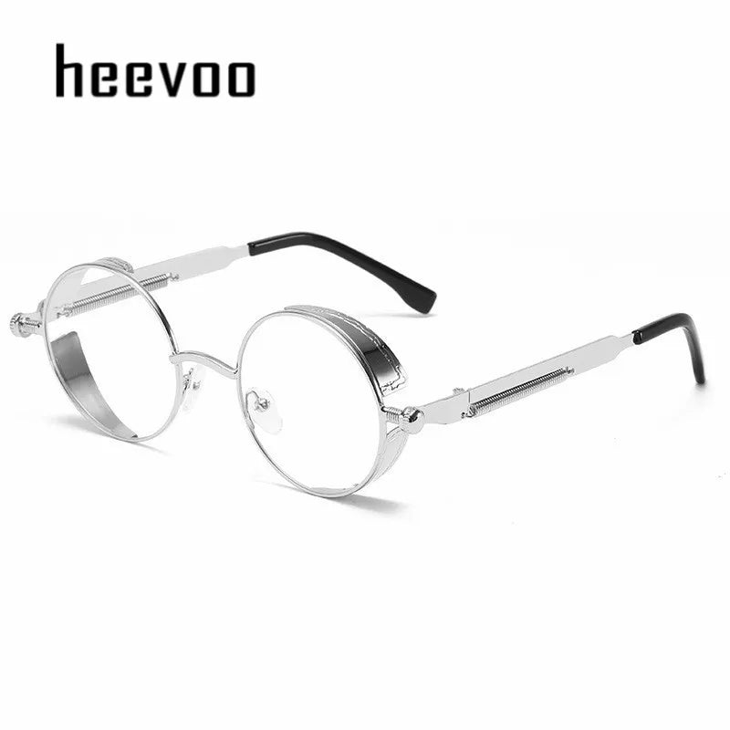 Metal Steampunk Sunglasses Men Women Fashion Round Glasses Brand Designer Vintage Sun Glasses High Quality Oculos de sol UV400