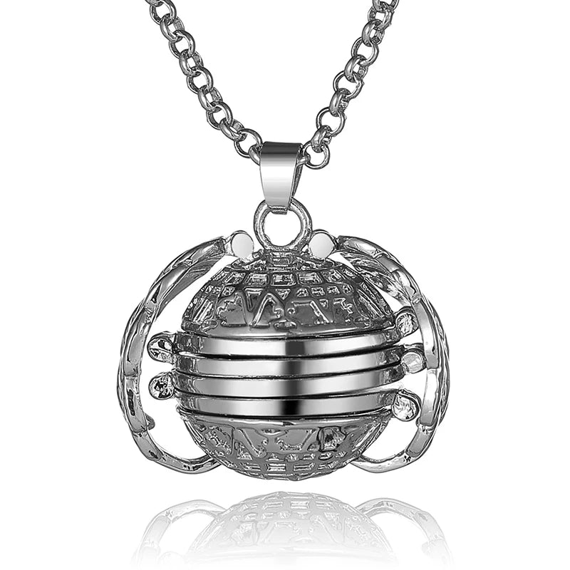 DIY Flash Memory Photo Pendant Jewelry Antique Metal Four-Color Angel Wings Locket Necklace Fashion Women Romantic Accessories