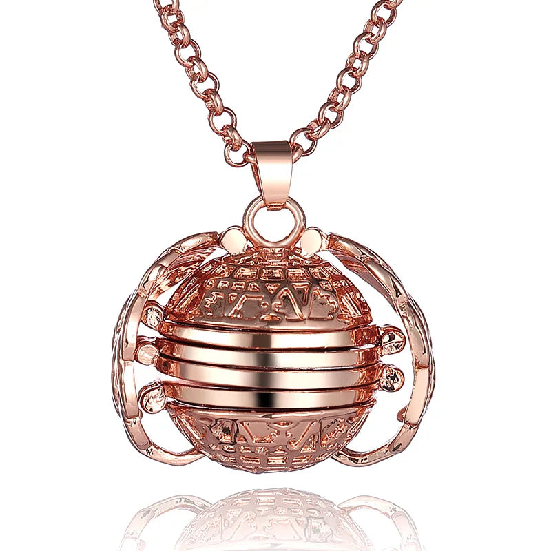 DIY Flash Memory Photo Pendant Jewelry Antique Metal Four-Color Angel Wings Locket Necklace Fashion Women Romantic Accessories