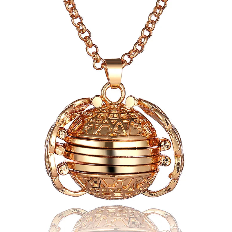 DIY Flash Memory Photo Pendant Jewelry Antique Metal Four-Color Angel Wings Locket Necklace Fashion Women Romantic Accessories