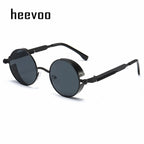 Metal Steampunk Sunglasses Men Women Fashion Round Glasses Brand Designer Vintage Sun Glasses High Quality Oculos de sol UV400