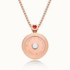 TOTWOO Sun & Moon Touch Necklaces with Agate Vibration & Light Up Necklace For Long Distance Relationship Gifts Couples Necklace