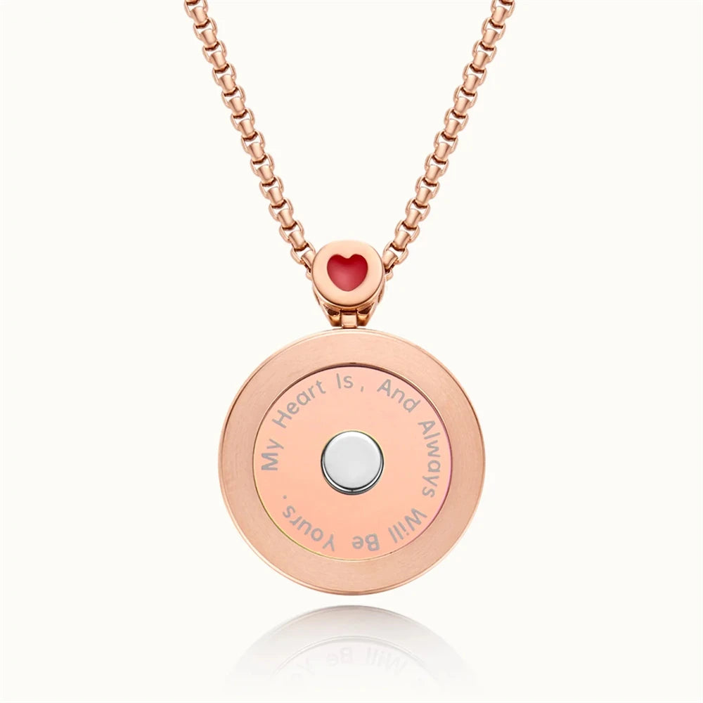 TOTWOO Sun & Moon Touch Necklaces with Agate Vibration & Light Up Necklace For Long Distance Relationship Gifts Couples Necklace