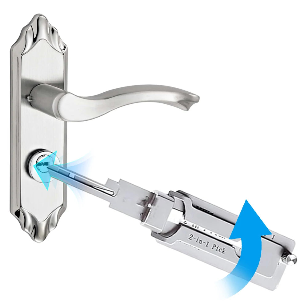 Stainless Steel Precision Tool SS001 O-ring Pickup Kit Hook Tool Maintenance Repair Kit Key Decoder Only for Straight Groove