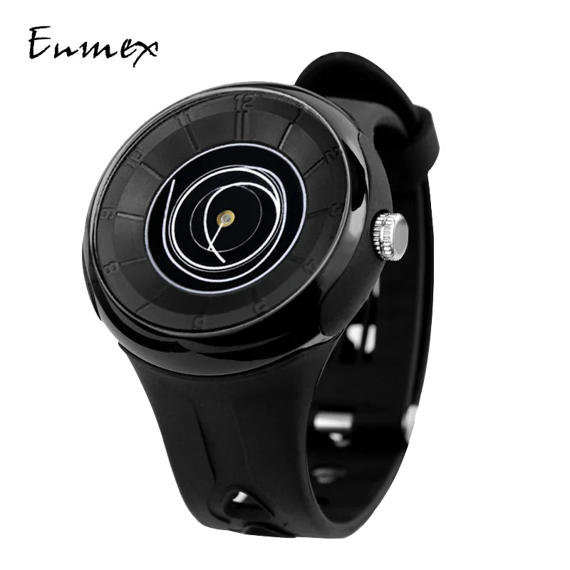 2023 men's gift Enmex creative industrial Lens and prism wristwatch coil design light sports fashion quartz watches