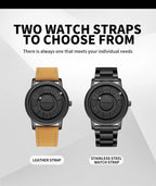 2025 Luxury Watch Men Creative Scrolling Pointer Magnetic Force Sport Watches Men Quartz Chronograph Man Clock Relogio Masculino