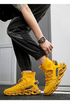 Street Red High Top Sneakers Man Fashion Platform Designer Running Shoes For Men Original Breathable Casual Men's Sports Shoes