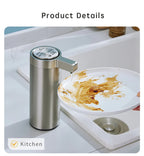 Kitchen Soap Machine Automatic Sensor Out of Hand Sanitizer Smart Electric Body Wash Soap Dispenser 304 Stainless Steel