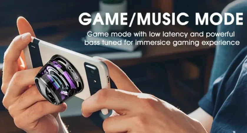 XIKCU Portable Mini Travel Stereo Outdoor Magnetic Bluetooth Speaker Wireless with RGB Color Light and Phone Holder for ios