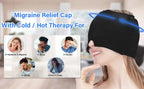 360° Gel Migraine Ice Head Wrap Headache Relief Hat for Migraine with Hot & Cold Therapy Flexible Ice Head Wrap for Sinus&Stress
