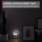 LED Night Light Smart Night Sensor Round Plug in Wall Night Lamp Bathroom Home Kitchen Hallway Staireway Bedroom Nightlight