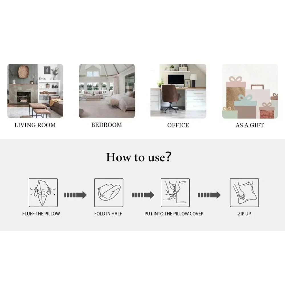 Christmas is cute and fun!Santa Claus & Snowman pattern on pillowcase New Year home decoration 2d flat printing