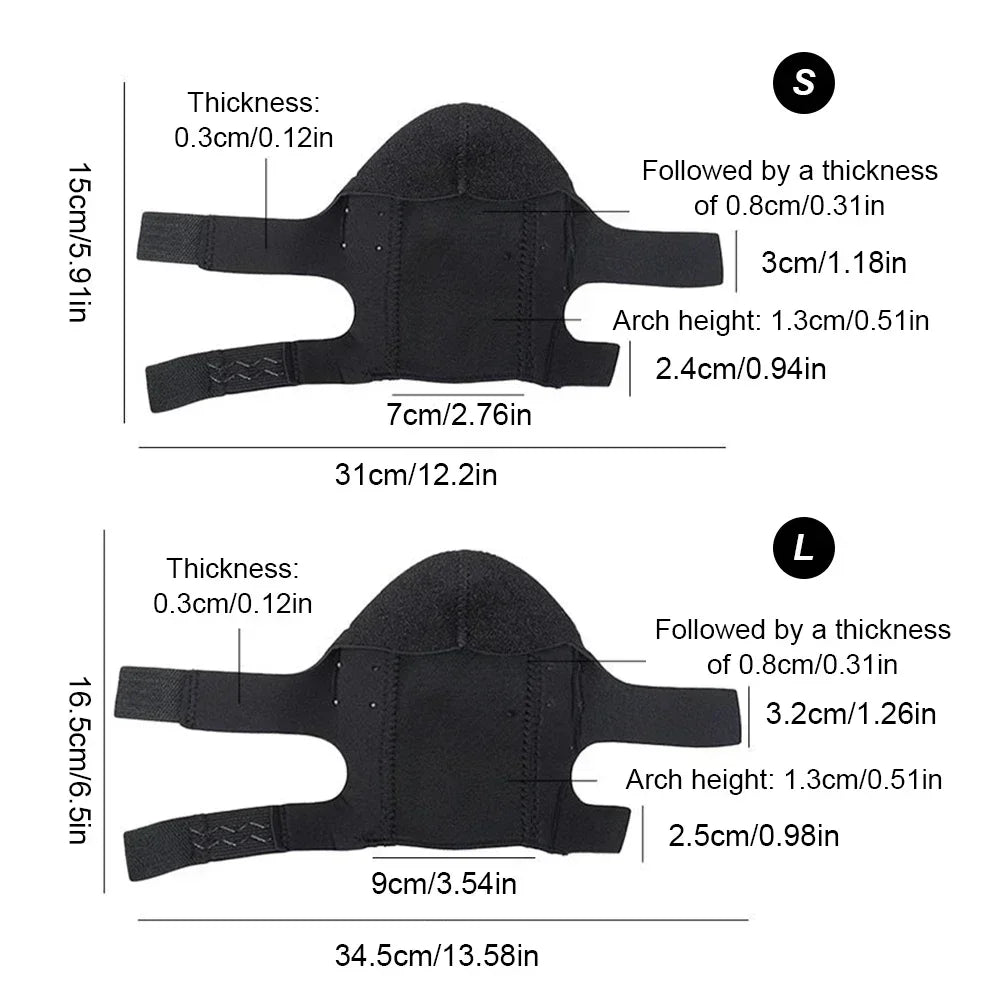 Foot Arch and Heel Protection Cover Shock Absorption Foot Protection Crack Prevention Height Correction Flat Arch Support Insole