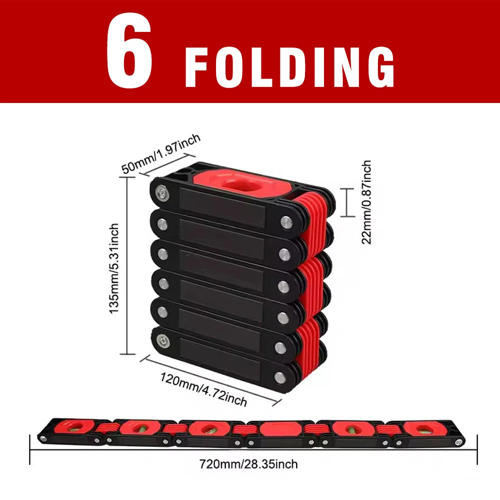 Multifunctional Folding Level Polygon  Precision Gauge Woodworking Pipe Stair Corner Folding Extension Tool