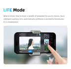 TOKQI M01 3-Axis Anti-Shake Handheld Gimbal Phone Stabilizer Foldable Holder Selfie Tripod with Fill Light for iPhone Smartphone