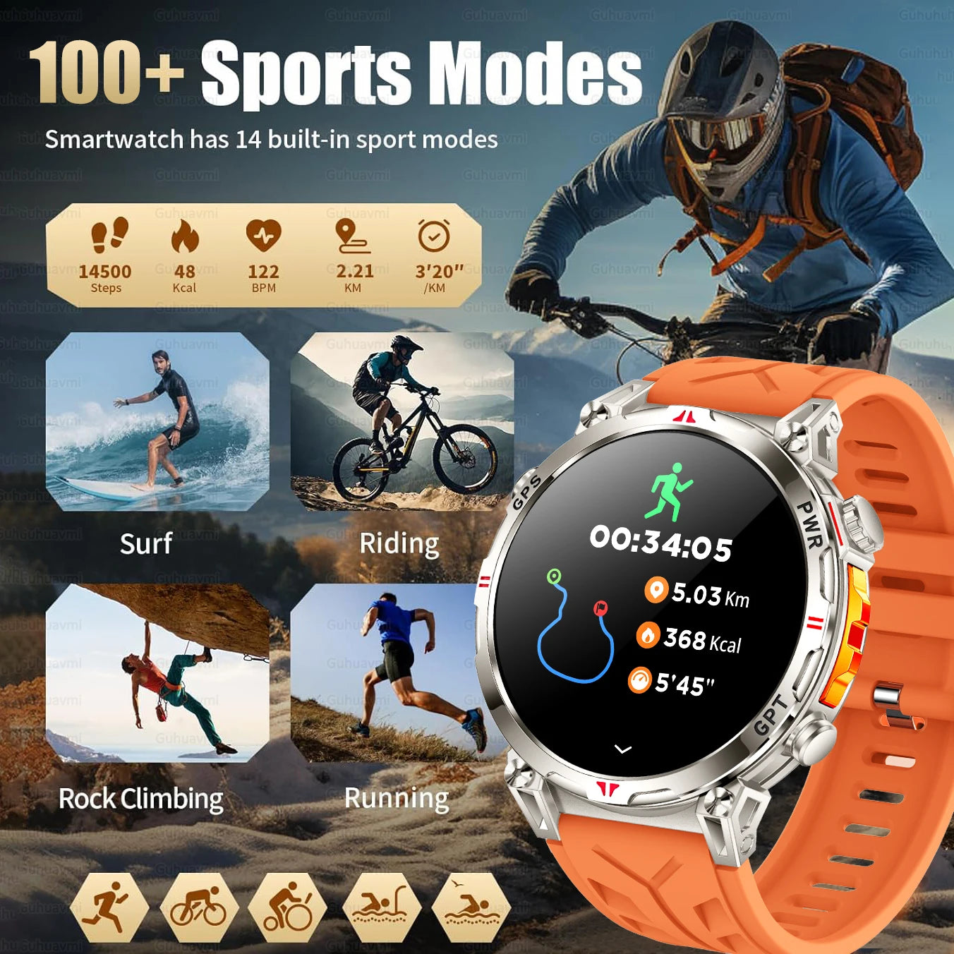 2025 New T-Rex 3 Ultra Original Military-Grade GPS Smart Watches Men Sport Tactics Compass BT Call Waterproof Swim Smart Bracelet
