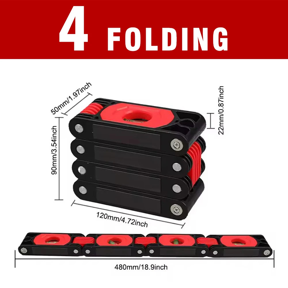 Multifunctional Folding Level Polygon  Precision Gauge Woodworking Pipe Stair Corner Folding Extension Tool