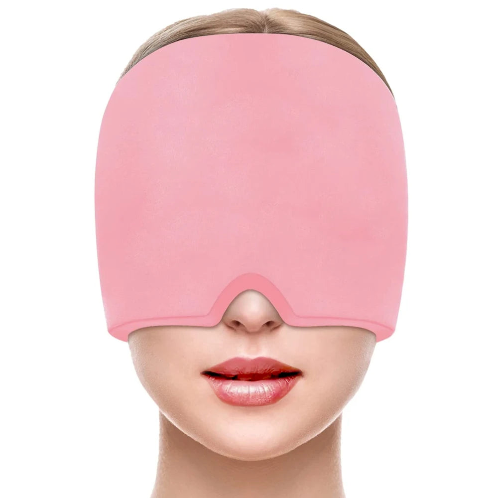 360° Gel Migraine Ice Head Wrap Headache Relief Hat for Migraine with Hot & Cold Therapy Flexible Ice Head Wrap for Sinus&Stress