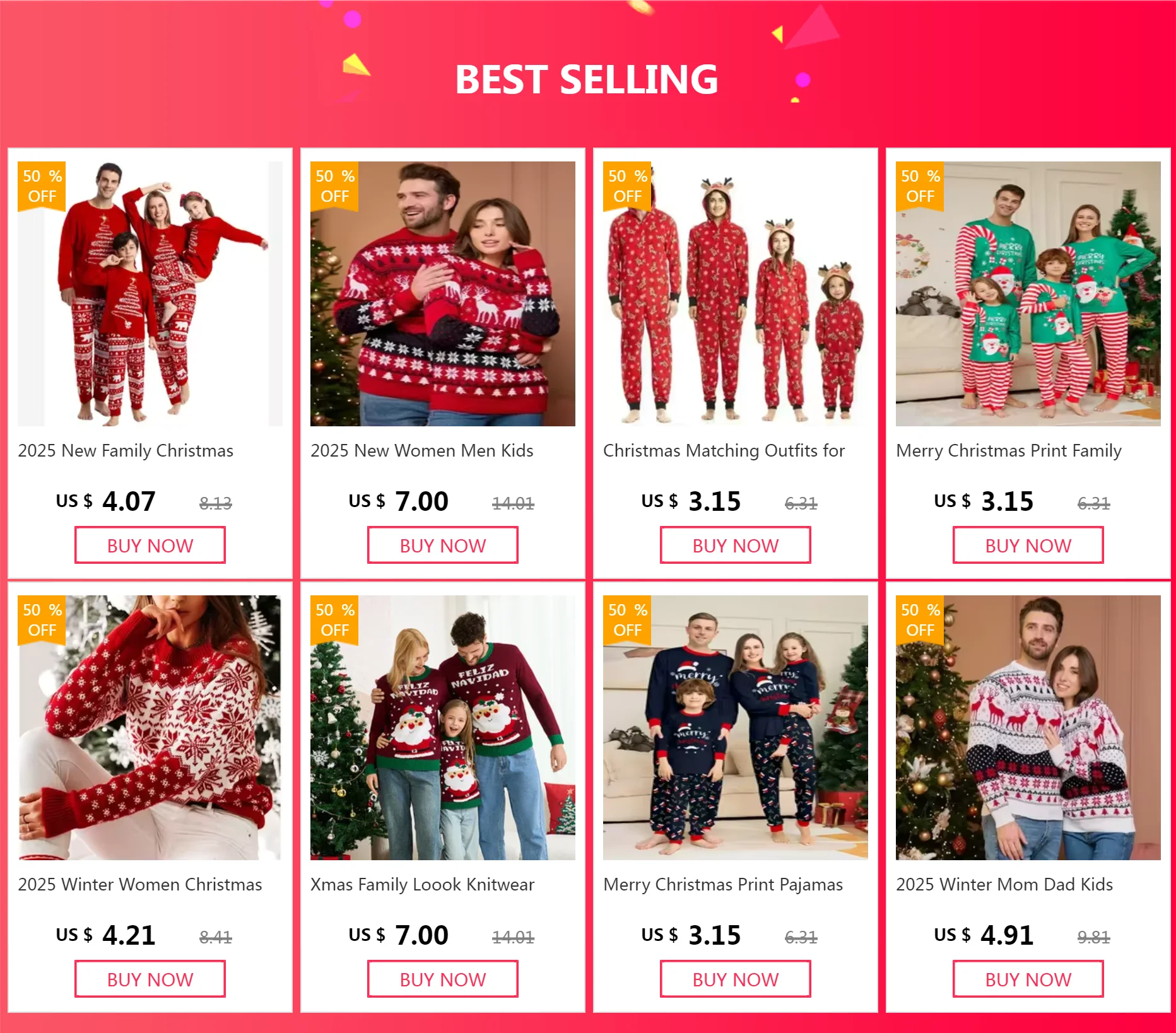 2025 Christmas Family Pajamas Set Santa Print Parent-child Matching Outfit Full Sleeve O Neck 2 Pcs Suit Sleepwear Xmas Look Pjs