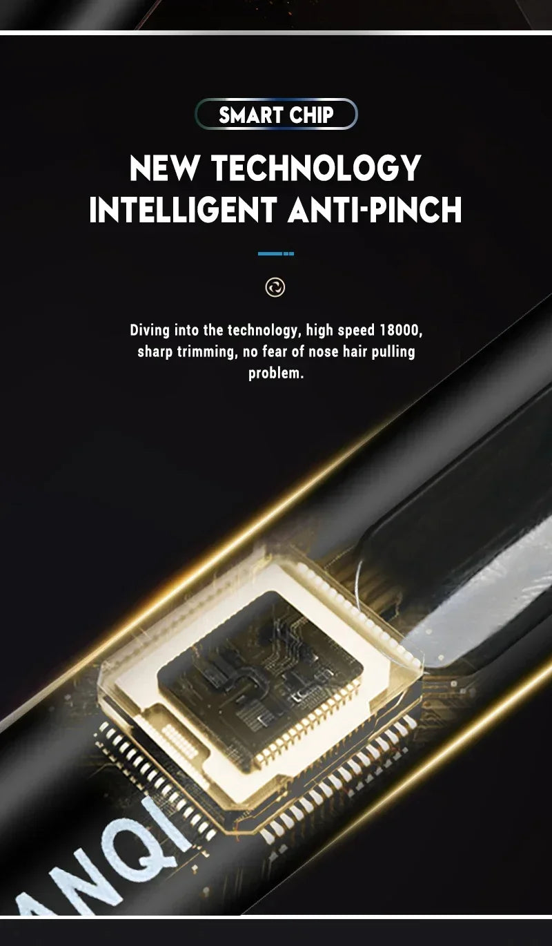 Recortadora eléctrica portátil 2 en 1 de vello de nariz y orejas 2024. Profesional, indolora y portátil.ow For Men