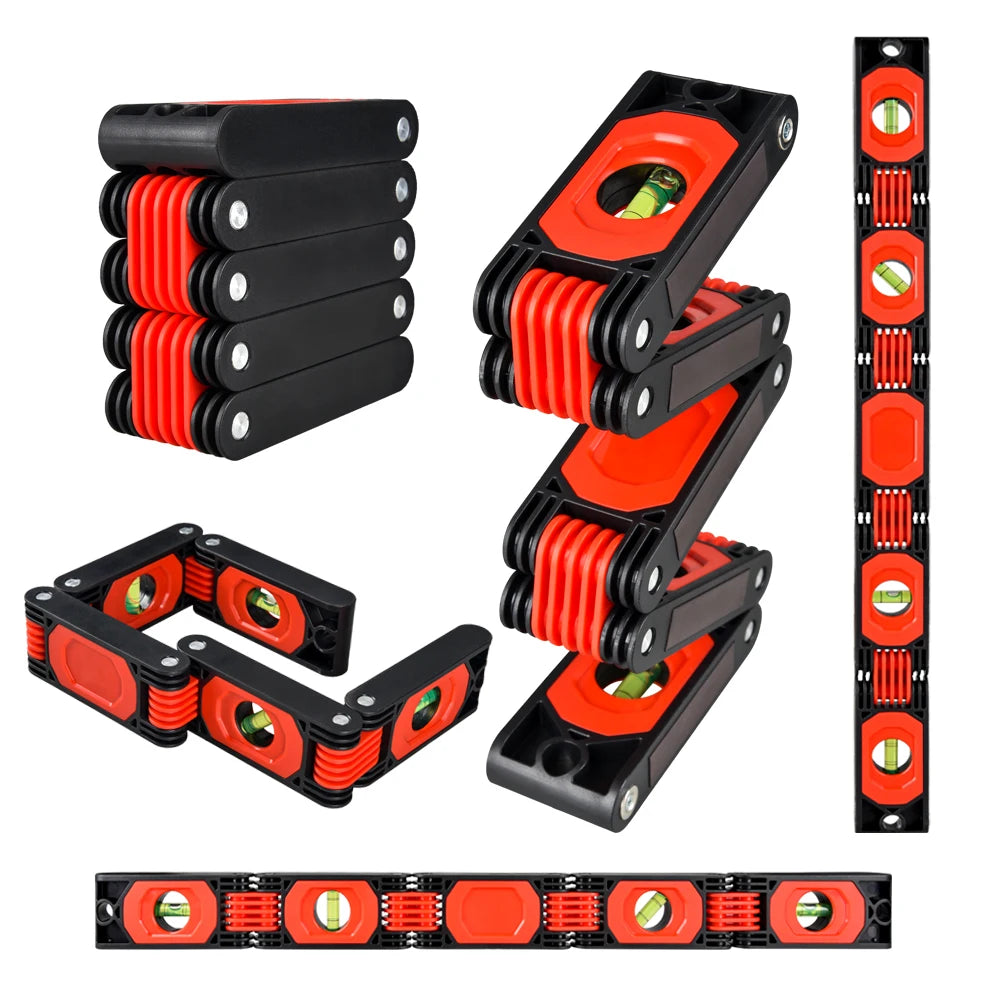 Magnetic Level Tool Foldable Level Ruler Precise Protractor Mini Spirit Leveler Angle Finder Construction Woodworking Measure