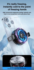 MEMO CX08 Pro Mobile Phone Semiconductor Magnetic/ Back-clip Frozen PUBG Game Cooler for IOS Android Universal Cooling Radiator
