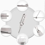 Stainless Steel Precision Tool SS001 O-ring Pickup Kit Hook Tool Maintenance Repair Kit Key Decoder Only for Straight Groove