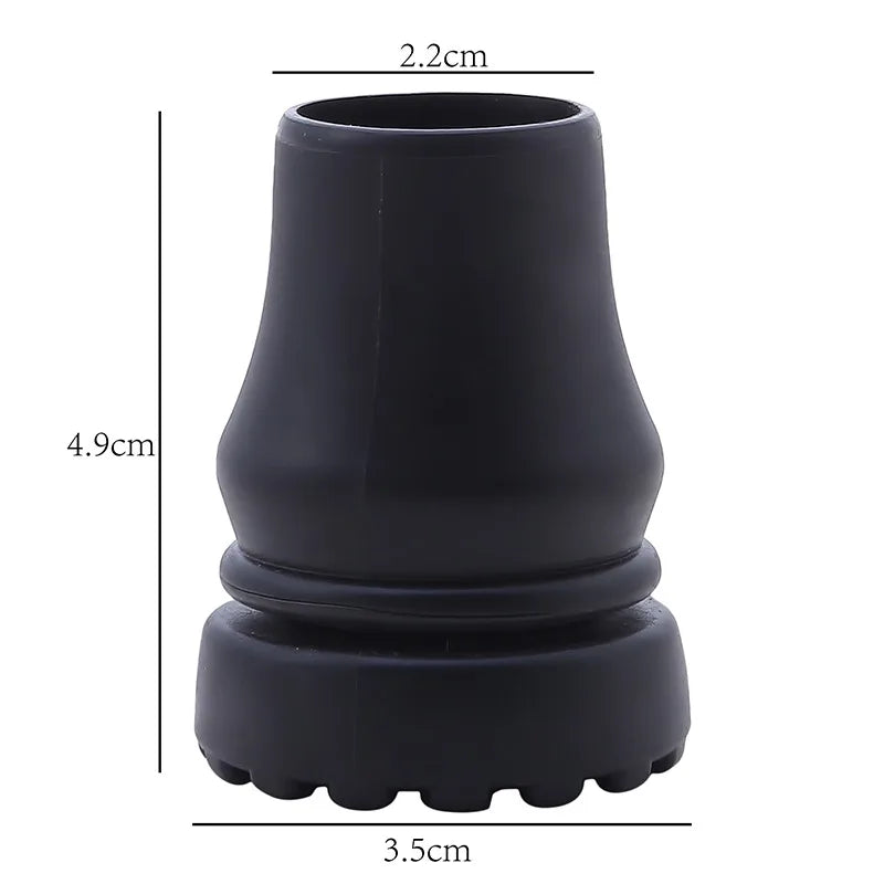 16-22mm Antiskid Walking Stick Crutch Cane Bottom Pads Cover Protector Climbing Hiking Trekking Pole Tip