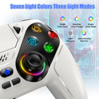 RGB Lights Wireless Controller For PS5/Playstation 5 Pro/Slim/PC Console Gamepads W/ Hall Effect Turbo Vibration Game Joystick