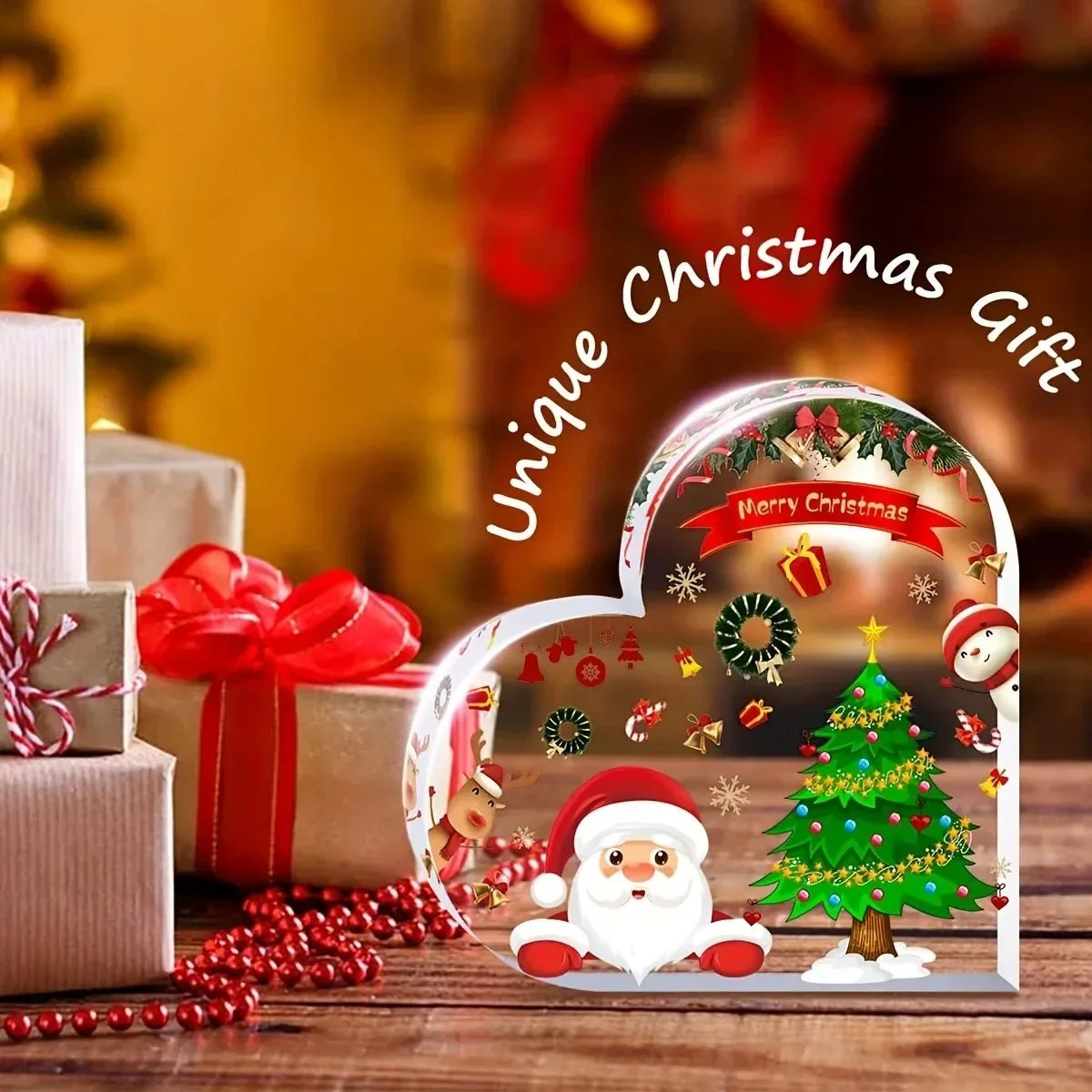 Valentine's Decorations Cute Heart Shaped Christmas Dining Table, Office, Counter, Desk, Shelf - Home Decorations Birthday Gift