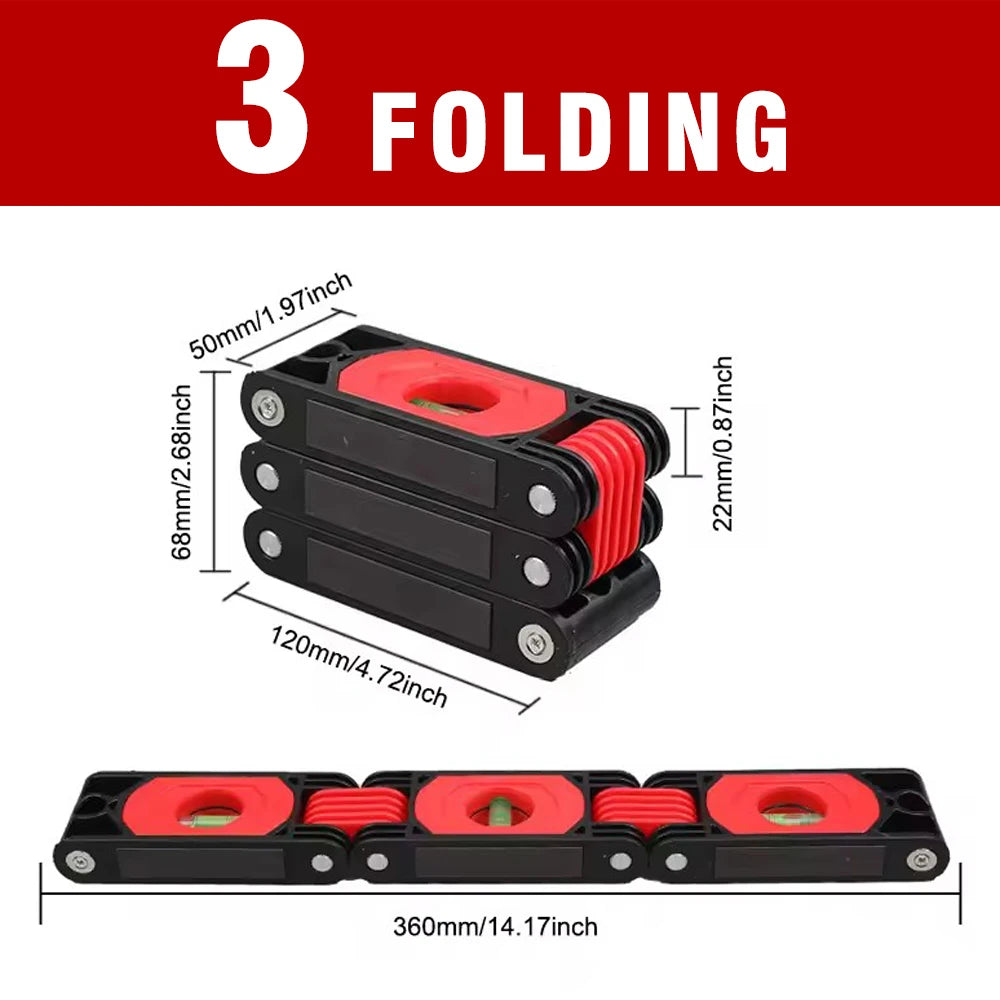 Multifunctional Folding Level Polygon  Precision Gauge Woodworking Pipe Stair Corner Folding Extension Tool