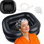 1pc Portable Shampoo Bowl, Inflatable Hair Washing Tray For Washing Hair Sitting Or Lying In Bedside, Lightweight Rinse Hair Bas