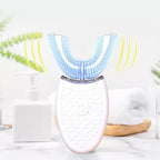 Sonic Electric Toothbrush U Type Toothbrush Silicon Head 360 Degrees Intelligent Automatic USB Charge Waterproof Teeth Whitening