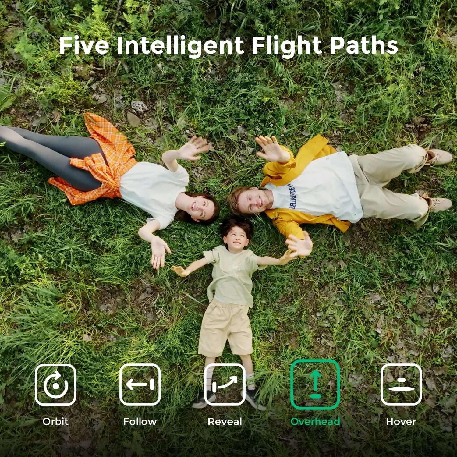 HOVER Air X1 Pocket-Sized Self-Flying Camera Drone Camera Llive Preview Selfie Aanti-shake HD HOVER for Outdoor Camping Travel