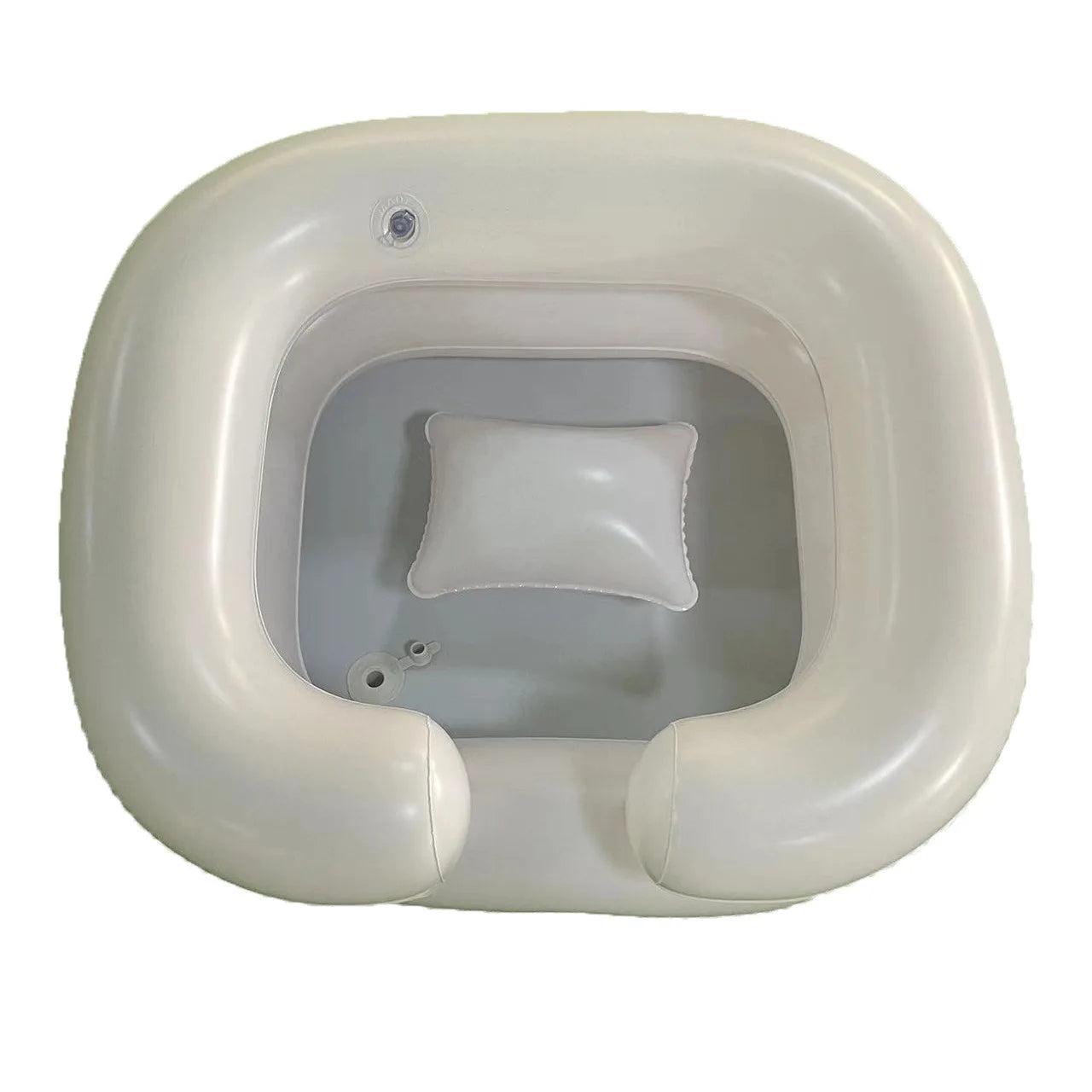 1pc Portable Shampoo Bowl, Inflatable Hair Washing Tray For Washing Hair Sitting Or Lying In Bedside, Lightweight Rinse Hair Bas