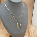 FTCY Stainless Steel Couple Hugging Necklace Pendant for Women Men Gold Silver Color Couple Love Chain Friend Gift Party Jewelry