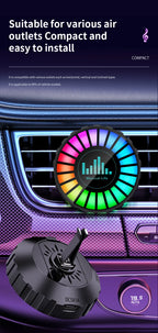 Automotive Atmosphere Light Air Outlet Rhythm Light Aromatherapy Pickup Light Automotive Air Outlet Decorative Light Colorful