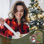 1pc Christmas Gift for Friends,Sister,Acrylic Heart-Shaped Plaque with Snowman and Christmas Tree Office Home Decor,Holiday Gift