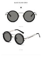 Gafas de sol redondas polarizadas ND9, gafas de sol con atenuación ajustable unisex, gafas de pesca Retro Punk para hombres, gafas de sol para exteriores UV400
