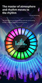 Automotive Atmosphere Light Air Outlet Rhythm Light Aromatherapy Pickup Light Automotive Air Outlet Decorative Light Colorful