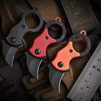2024 New Outdoor Folding Knife EDC Key Fox Claw  Box Cutter Necklace Knife Camping Portable Self-defense Pocket Knife
